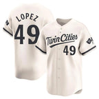 M.Twins #49 Pablo Lopez Player Cream Home Limited Fdoa Stitched Jerseys