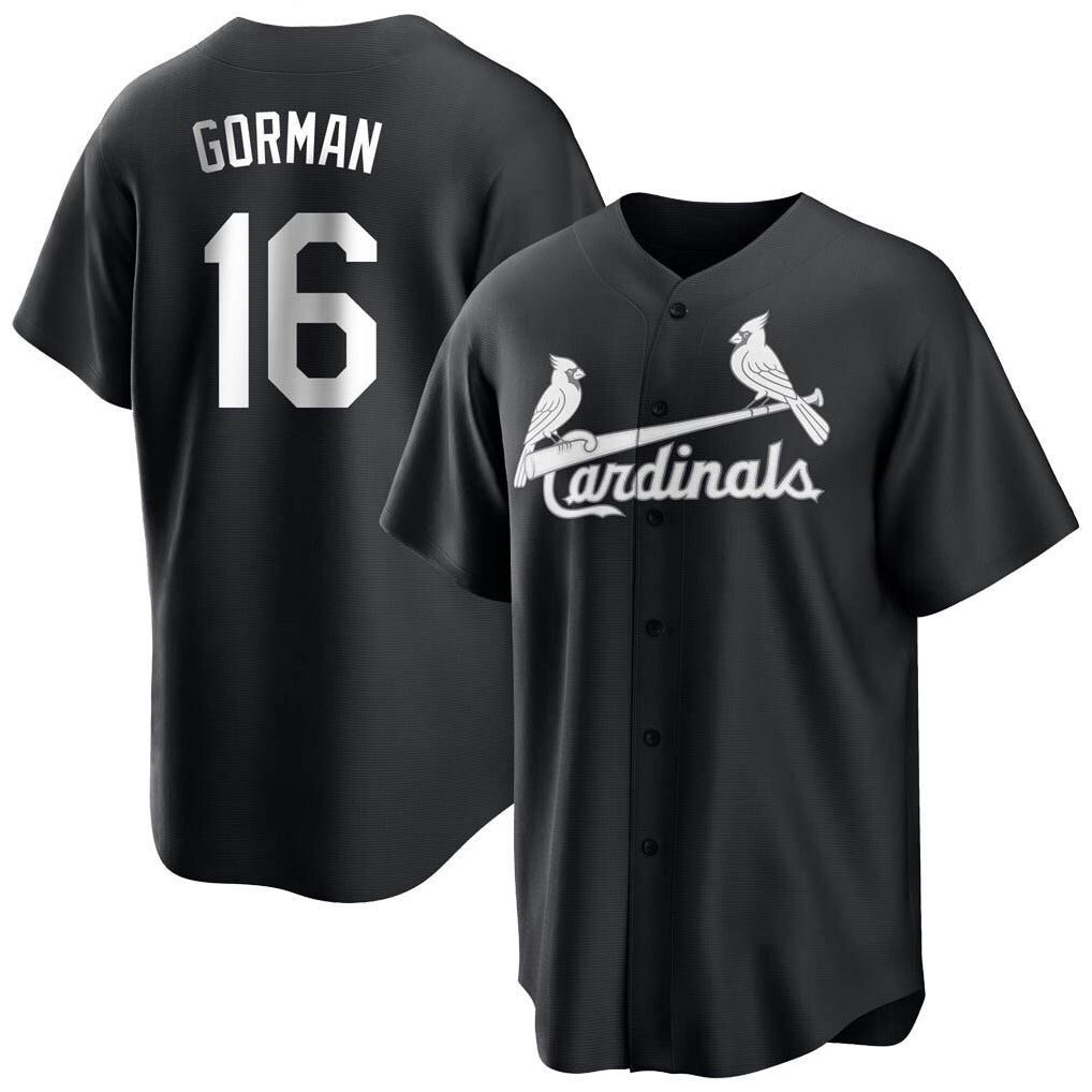 St. Louis Cardinals #16 Nolan Gorman Player Black City Connect Home Limited Fdoa Stitched Jerseys