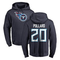 T.Titans #20 Tony Pollard Player Navy Logo Pullover Hoodies Home Game Gdoa Stitched Jerseys