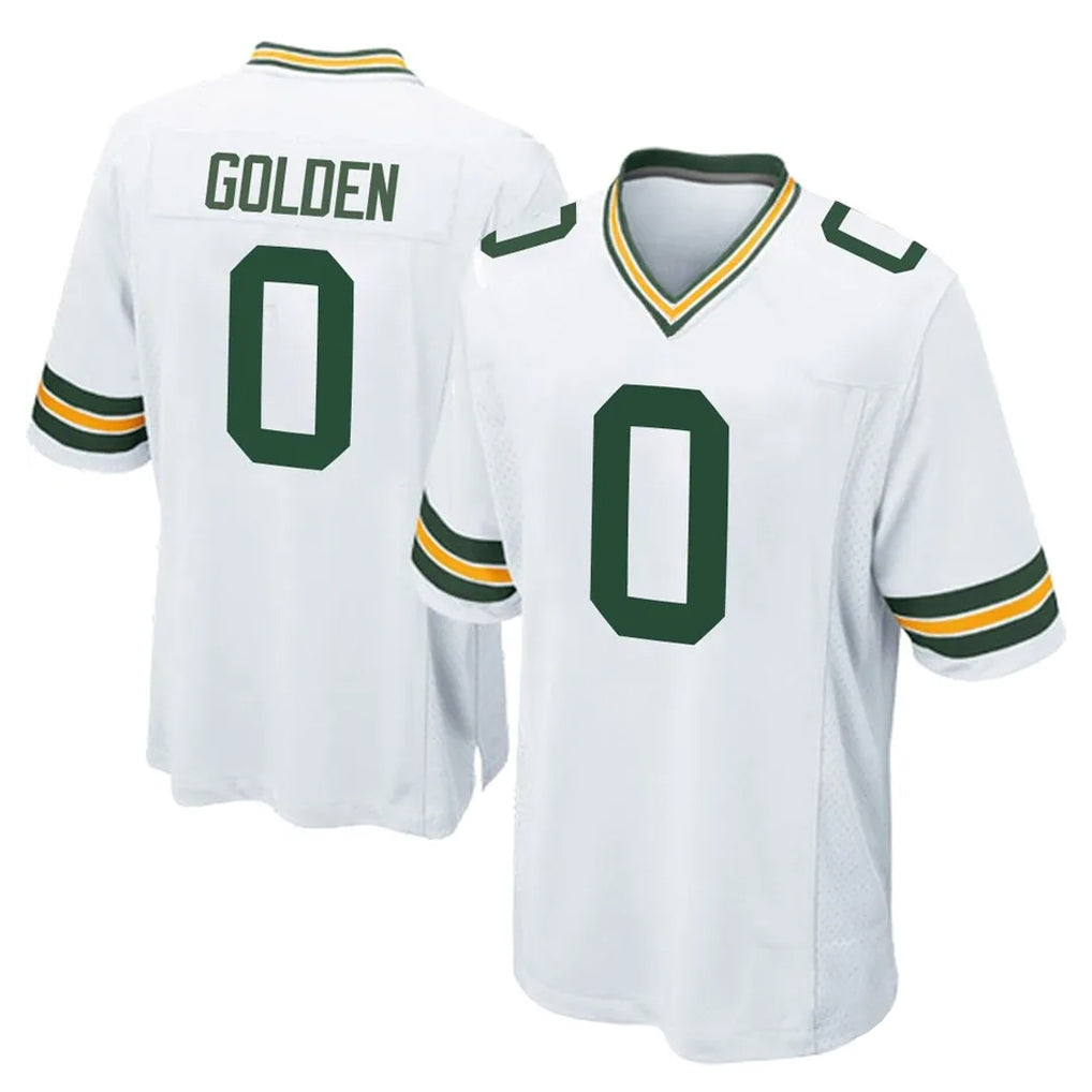 GB.Packers #0 Matthew Golden Player White Home Game Gdoa Stitched Jerseys