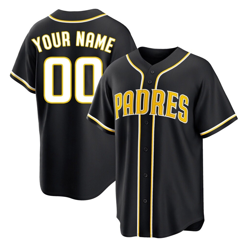 Custom S.Diego Padres Black 2026 Fashion Home Game Any Name & Number Gdoa Stitched Jerseys