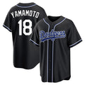 LA.Dodgers #18 Yoshinobu Yamamoto Player Black Carbon Limited Home Fdoa Stitched Jerseys