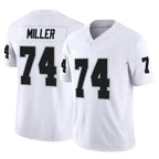 LV.Raiders #74 Kolton Miller Player White Limited Vapor F.U.S.E. Home Game Gdoa Stitched Jerseys