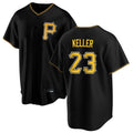 P.Pirates #23 Mitch Keller Player Black Home Game Fdoa Stitched Jerseys