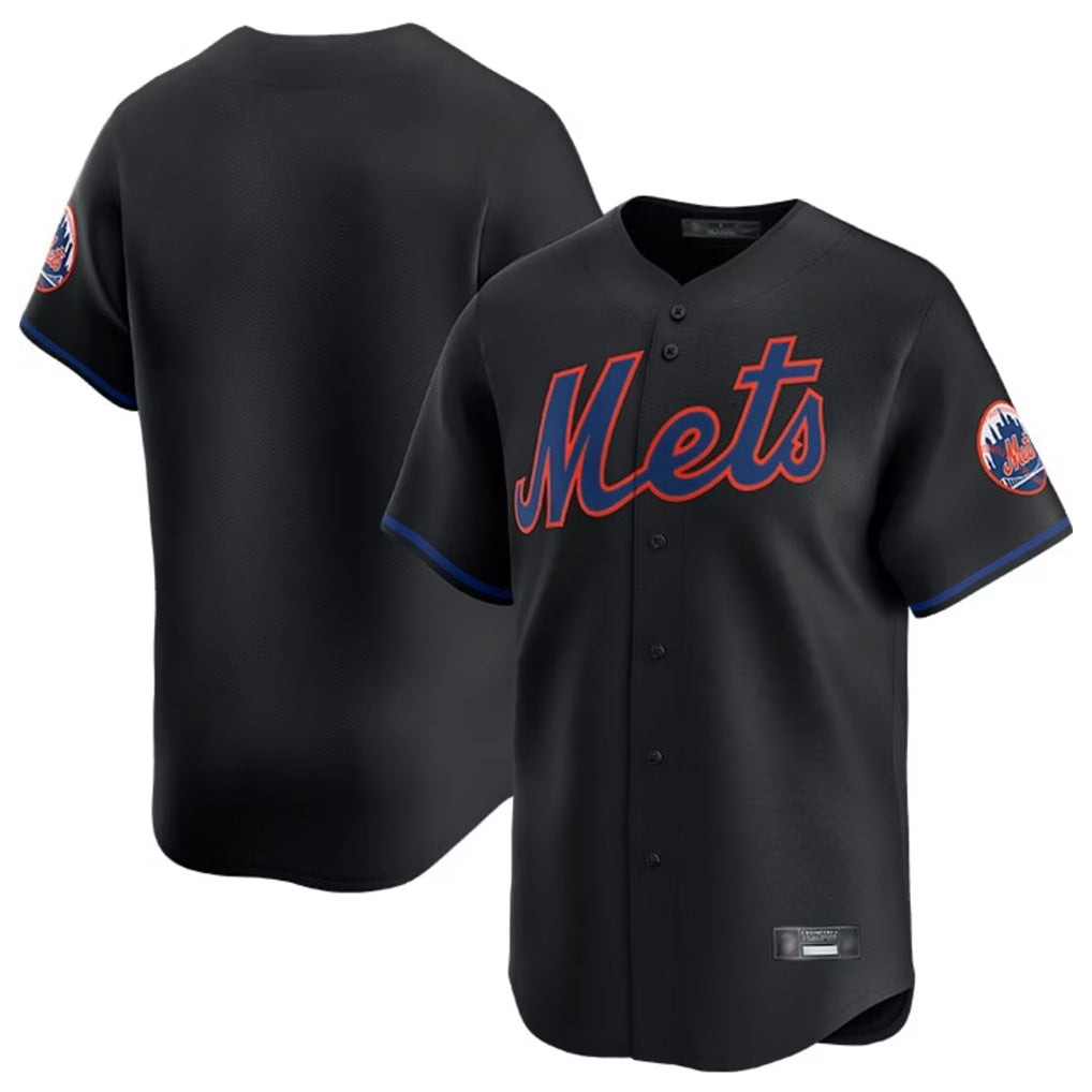 NY.Mets ## Mets Blank Player Black Alternate Home Limited Fdoa Stitched Jerseys