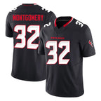 H.Texans #32 David Montgomery Player Navy Limited Alternate Vapor F.U.S.E. Home Game Gdoa Stitched Jerseys