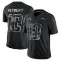 LA.Chargers #10 Justin Herbert Player Black Limited 2026 Salute to Service Home Game Gdoa Stitched Jerseys
