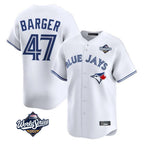 T.Blue Jays #47 Addison Barger Player White 2025 World Series Limited Fdoa Stitched Jerseys