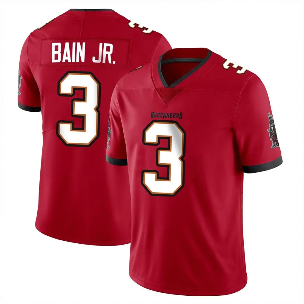 TB.Buccaneers #3 Rueben Bain Jr. Player Red Limited Vapor F.U.S.E. Home Game Gdoa Stitched Jerseys