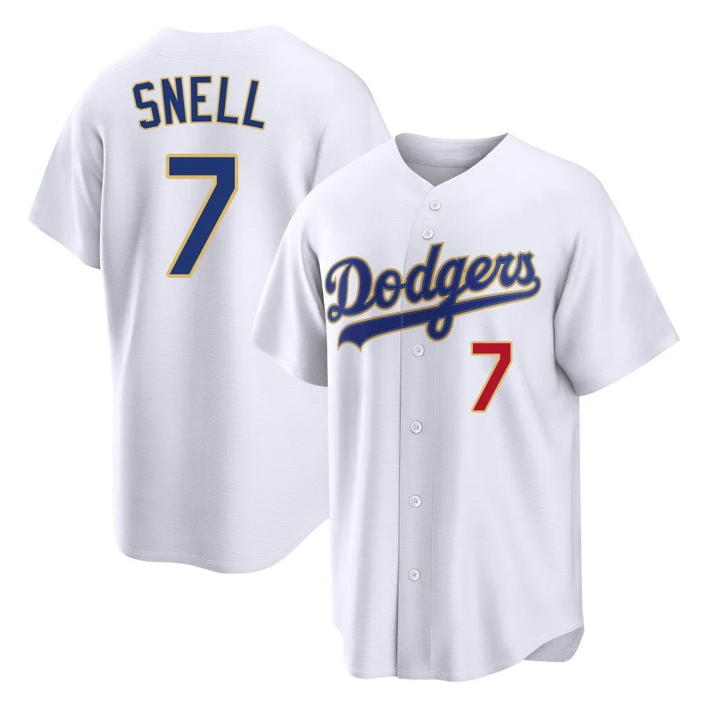 LA.Dodgers #7 Blake Snell Player Gold White 2026 Collection Stadium Limited Fdoa Stitched Jerseys