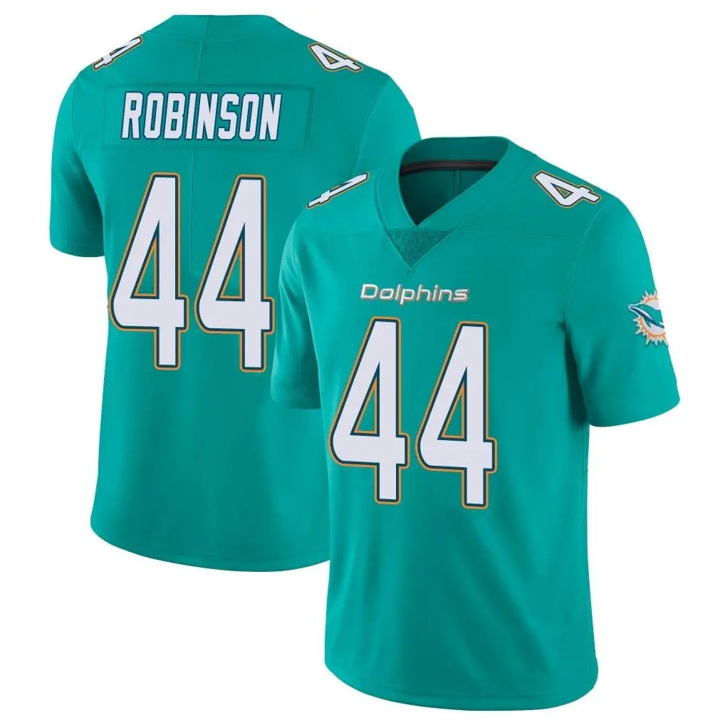 M.Dolphins #44 Chop Robinson Player Aqua Limited Vapor Untouchable Home Game Gdoa Stitched Jerseys