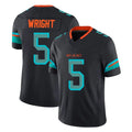 M.Dolphins #5 Jaylen Wright Player Black Limited Pitch Rivalries Collection Home Game Gdoa Stitched Jerseys