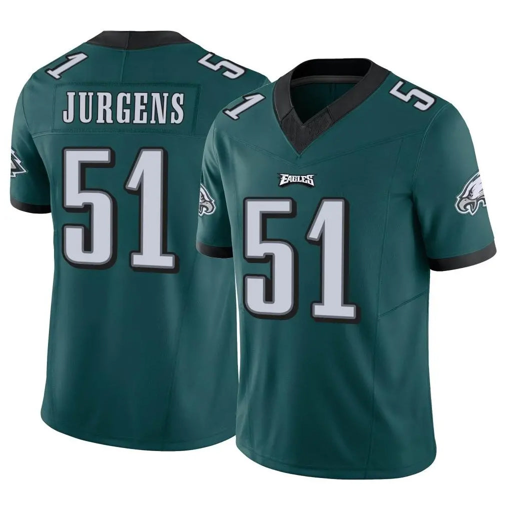 P.Eagles #51 Cam Jurgens Player Team Color Green Limited Vapor F.U.S.E. Home Game Gdoa Stitched Jerseys