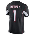 A.Cardinals #1 Kyler Murray Player Black Vapor Limited Home Game Gdoa Stitched Jerseys