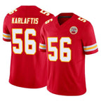 KC.Chiefs #56 George Karlaftis Player Red Limited Vapor F.U.S.E. Home Game Gdoa Stitched Jerseys