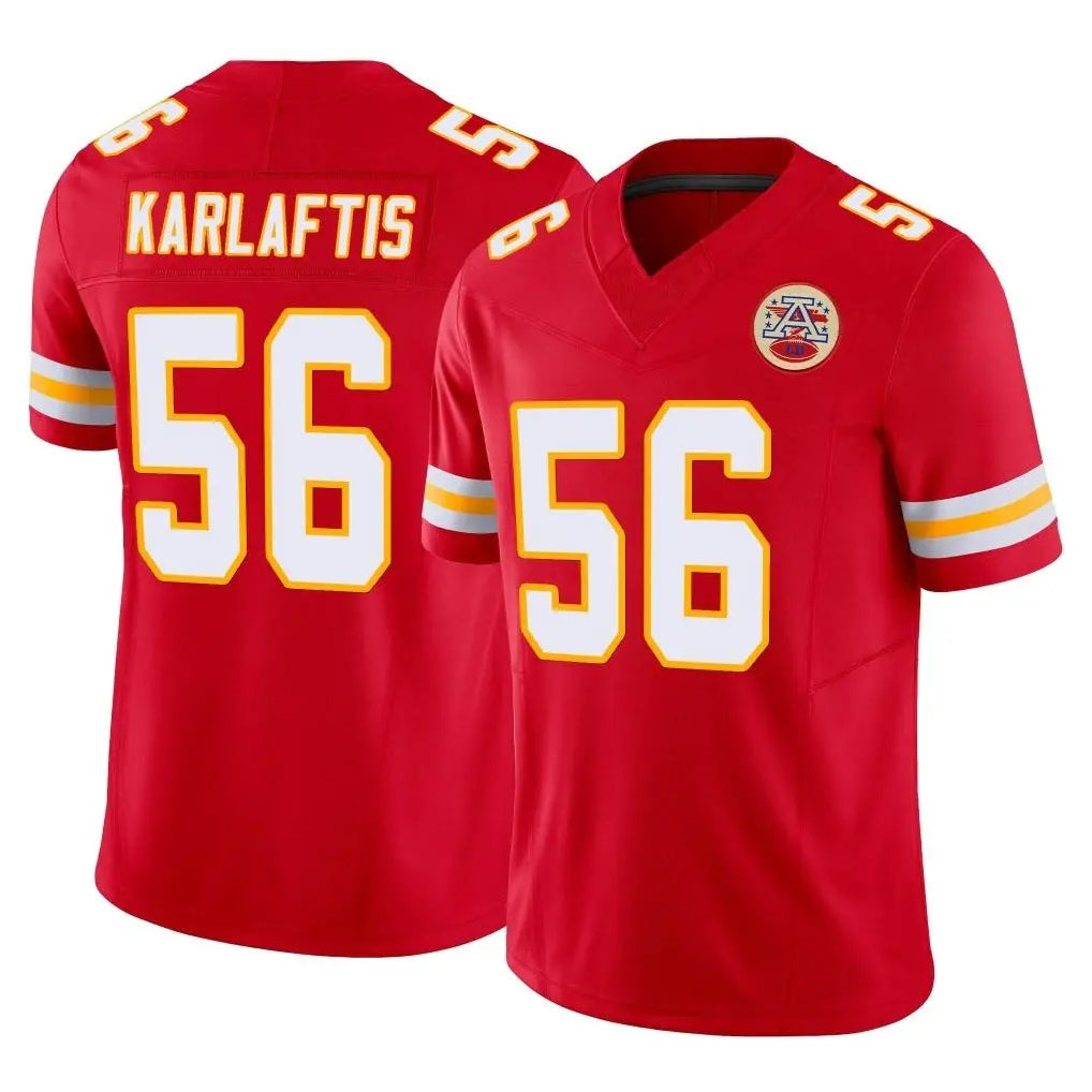 KC.Chiefs #56 George Karlaftis Player Red Limited Vapor F.U.S.E. Home Game Gdoa Stitched Jerseys
