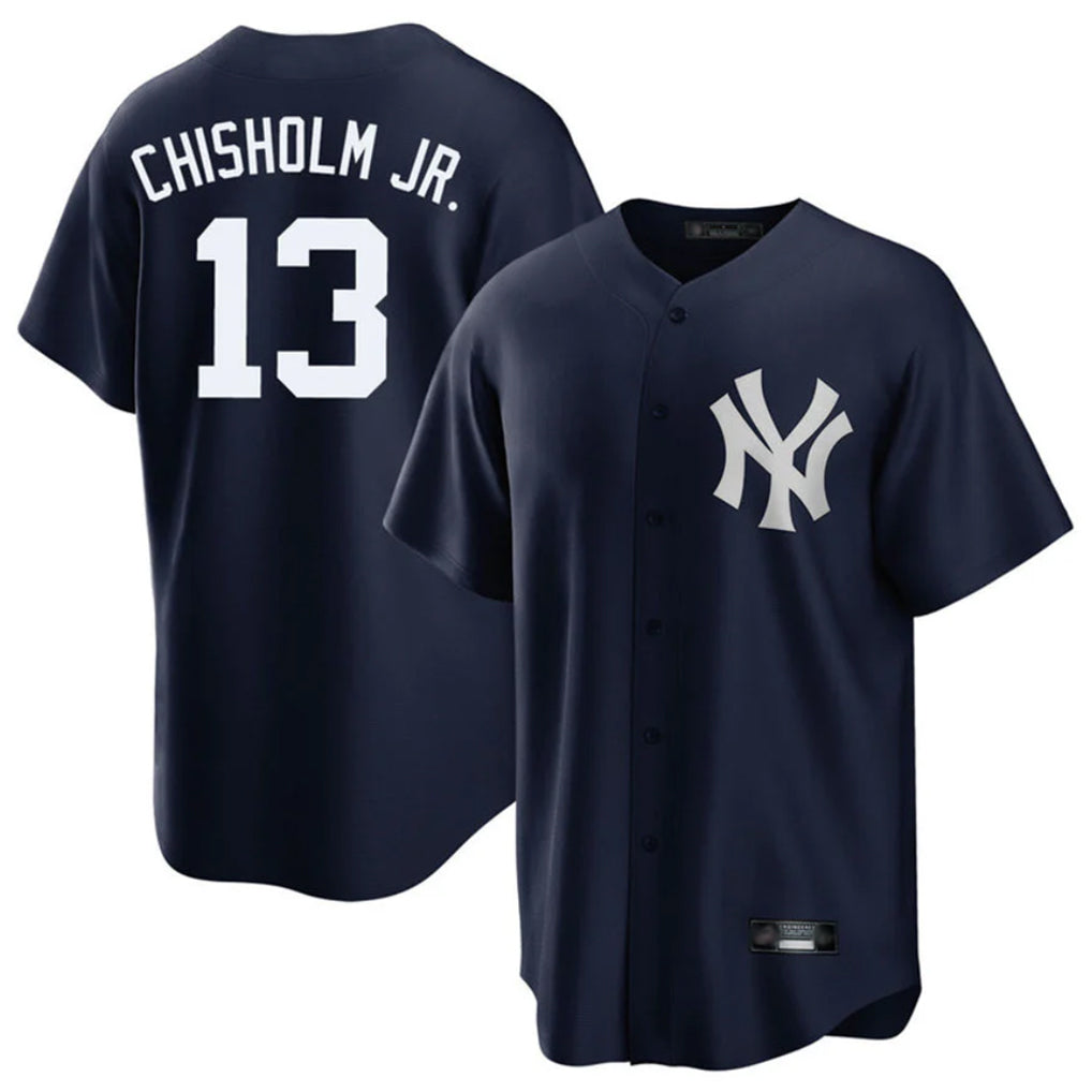 NY.Yankees #13 Jazz Chisholm Jr Player Navy Game Fdoa Stitched Jerseys