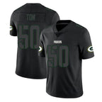 GB.Packers #50 Zach Tom Player Black Impact Limited Home Game Gdoa Stitched Jerseys