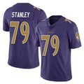 B.Ravens #79 Ronnie Stanley Player Purple Color Rush Vapor Untouchable Limited Home Game Gdoa Stitched Jerseys