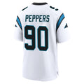 C.Panthers #90 Julius Peppers Player White Home Game Gdoa Stitched Jerseys