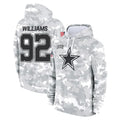 D.Cowboys #92 Quinnen Williams Player Arctic Camo Salute to Service Hoodies Limited Game Gdoa Stitched Jerseys