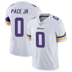M.Vikings #0 Ivan Pace Jr. Player White Limited Vapor Untouchable Home Game Gdoa Stitched Jerseys