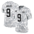 C.Browns #9 Grant Delpit Player Arctic Camo Salute to Service Limited Home Game Gdoa Stitched Jerseys