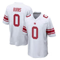 NY.Giants #0 Brian Burns Player White Home Game Gdoa Stitched Jerseys