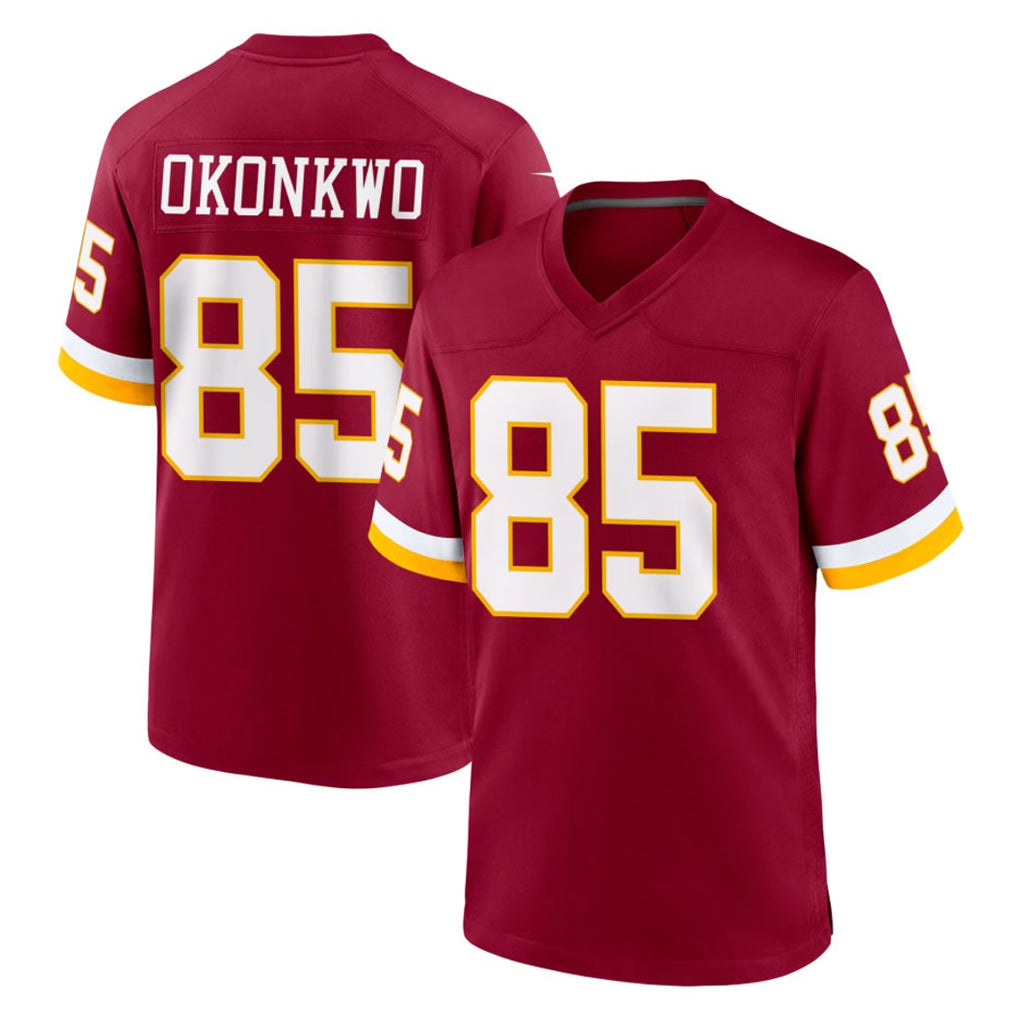 W.Commanders #85 Chig Okonkwo Player Burgundy Game Home Gdoa Stitched Jerseys