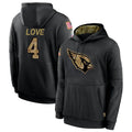 A.Cardinals #4 Jeremiyah Love Player Black Salute to Service Limited Hoodies Gdoa Stitched Jerseys