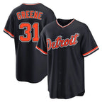 D.Tigers #31 Riley Greene Player Navy Home Game Gdoa Stitched Jerseys