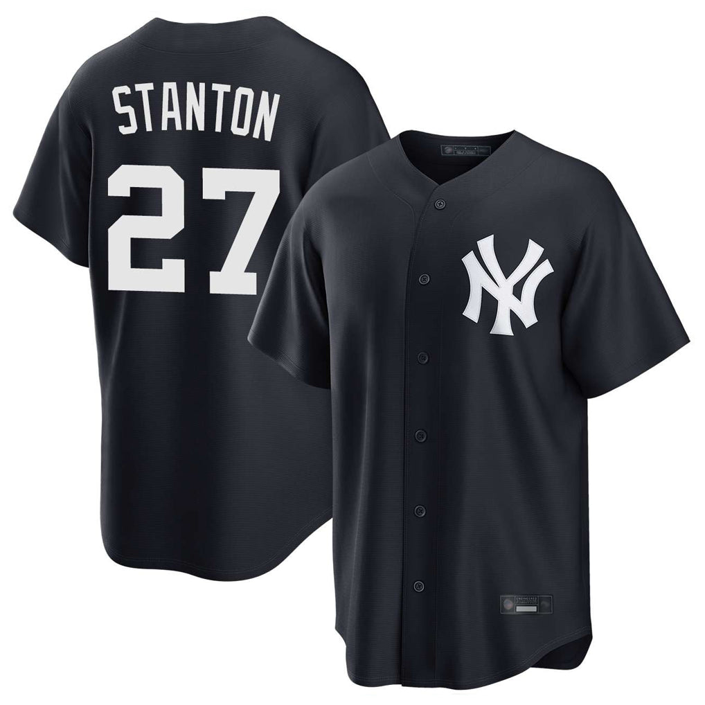 NY.Yankees #27 Giancarlo Stanton Player Navy Game Fdoa Stitched Jerseys