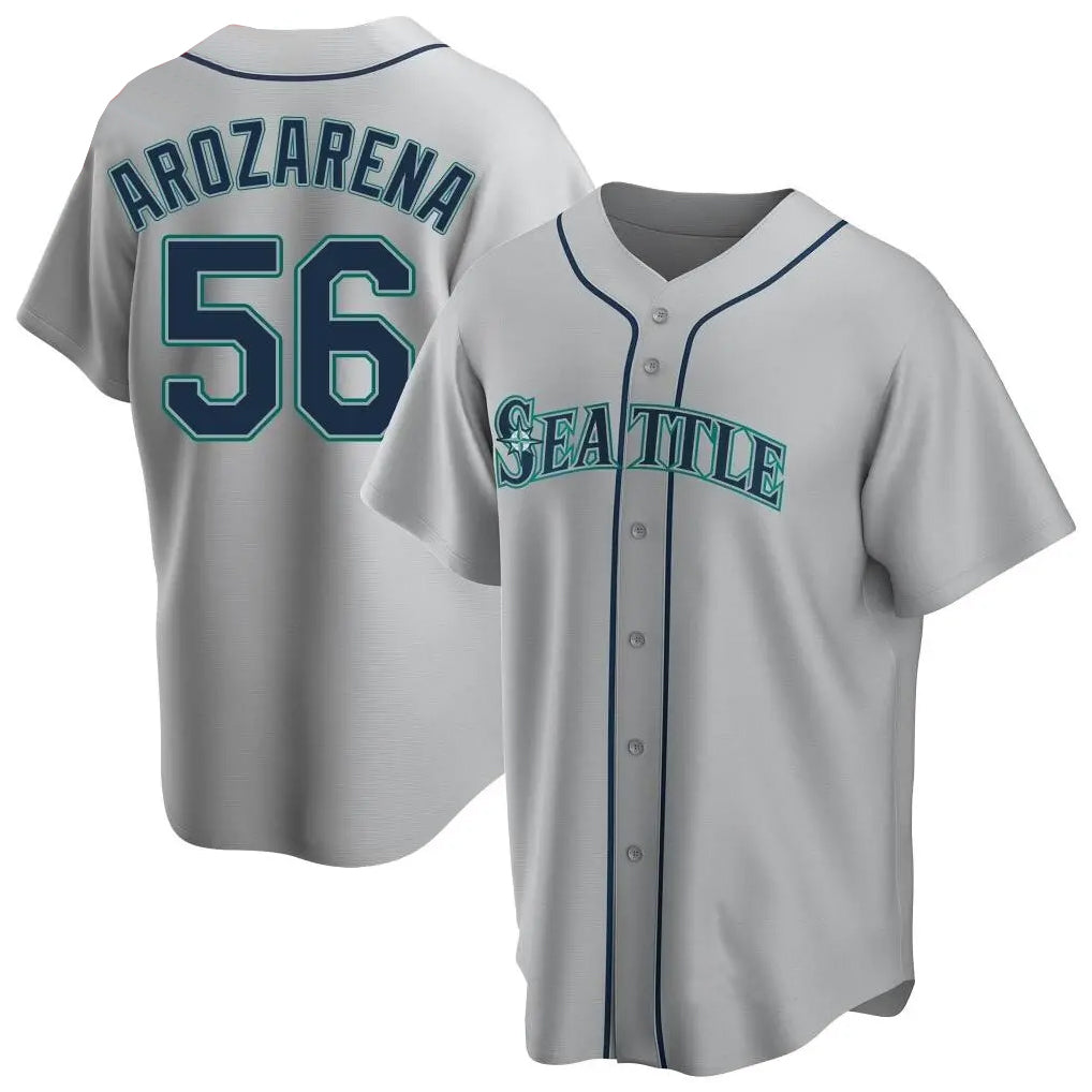 S.Mariners #56 Randy Arozarena Player Gray Home Game Fdoa Stitched Jerseys