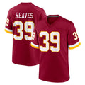 W.Commanders #39 Jeremy Reaves Player Burgundy Game Home Gdoa Stitched Jerseys