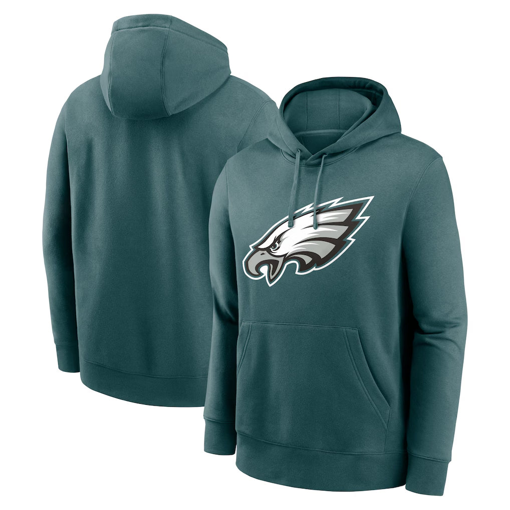 P.Eagles ## Eagles Blank Player Midnight Green Performance Pullover Hoodies Home Game Gdoa Stitched Jerseys