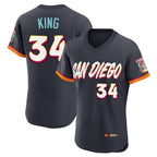 S.Diego Padres #34 Michael King Player Obsidian 2026 City Connect Home Limited Elite T-shirt Fdoa Stitched Jerseys