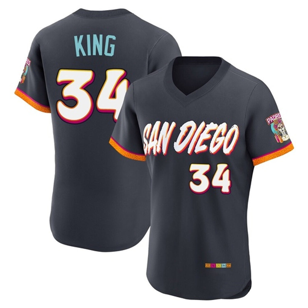 S.Diego Padres #34 Michael King Player Obsidian 2026 City Connect Home Limited Elite T-shirt Fdoa Stitched Jerseys