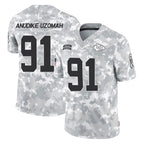 KC.Chiefs #91 Felix Anudike-Uzomah Player Arctic Camo Salute To Service Limited Game Stitched Jerseys