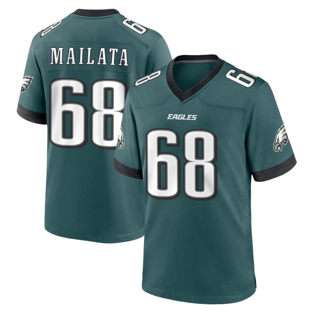 P.Eagles #68 Jordan Mailata Player Green Home Game Gdoa Stitched Jerseys