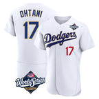 LA.Dodgers #17 Shohei Ohtani Player Gold White World Series 2026 Collection Stadium Limited Elite Fdoa Stitched Jerseys