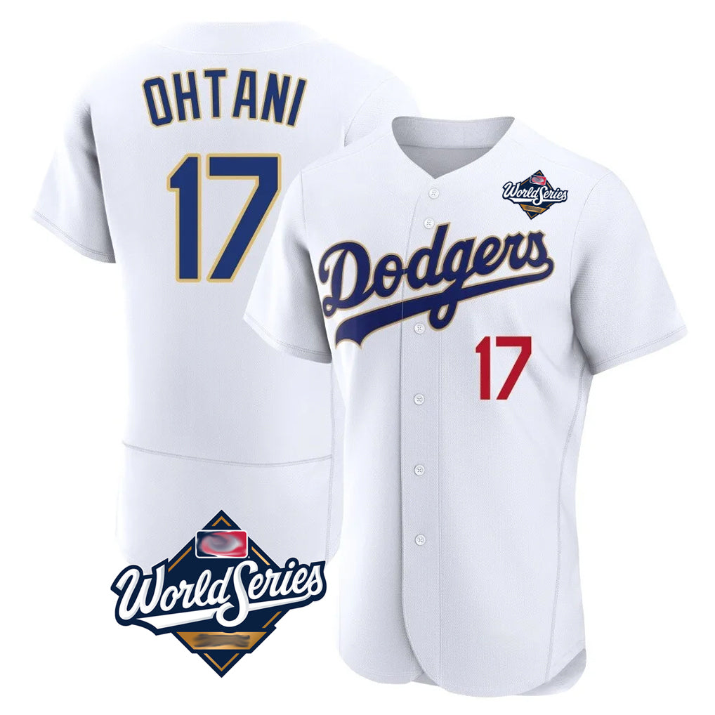 LA.Dodgers #17 Shohei Ohtani Player Gold White World Series 2026 Collection Stadium Limited Elite Fdoa Stitched Jerseys