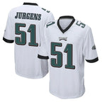 P.Eagles #51 Cam Jurgens Player White Home Game Gdoa Stitched Jerseys