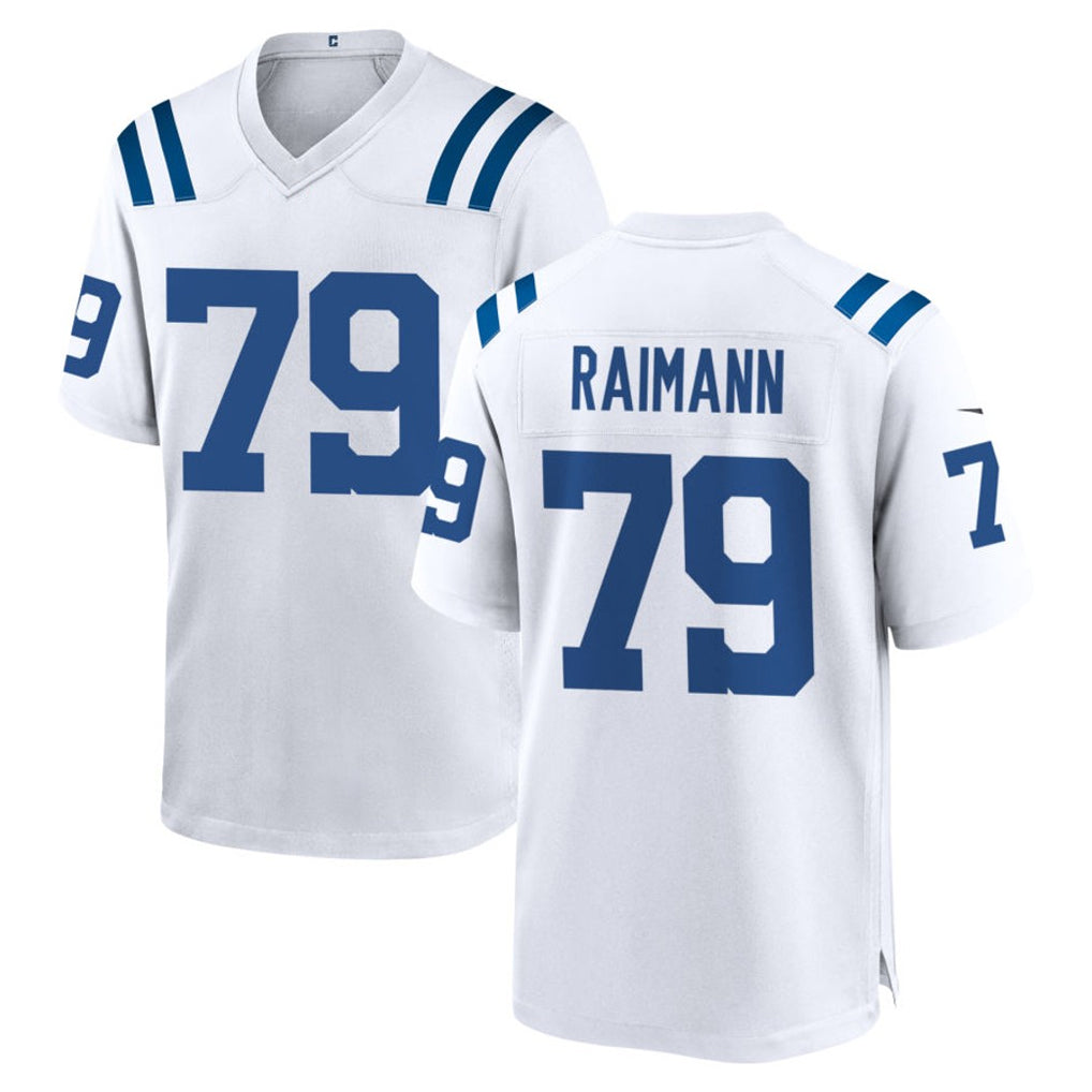 IN.Colts #79 Bernhard Raimann Player White Home Game Gdoa Stitched Jerseys