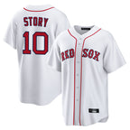 B.Red Sox #10 Trevor Story Player White Home Game Gdoa Stitched Jerseys