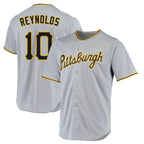 P.Pirates #10 Bryan Reynolds Player Gray Road Home Game Fdoa Stitched Jerseys