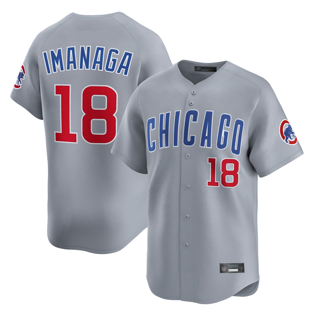 C.Cubs #18 Shota Imanaga Player Gray Road Limited Home Gdoa Stitched Jerseys