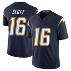 LA.Chargers #16 J.K. Scott Player Navy Vapor F.U.S.E. Limited Home Game Gdoa Stitched Jerseys