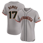 SF.Giants #17 Heliot Ramos Player Gray Home Limited Elite Fdoa Stitched Jerseys