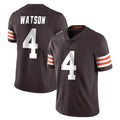 C.Browns #4 Deshaun Watson Player Brown Color Vapor Untouchable Limited Home Game Gdoa Stitched Jerseys