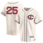C.Cubs #25 Mois¨¦s Ballesteros Player Cream Field of Dreams Limited Home Game Gdoa Stitched Jerseys